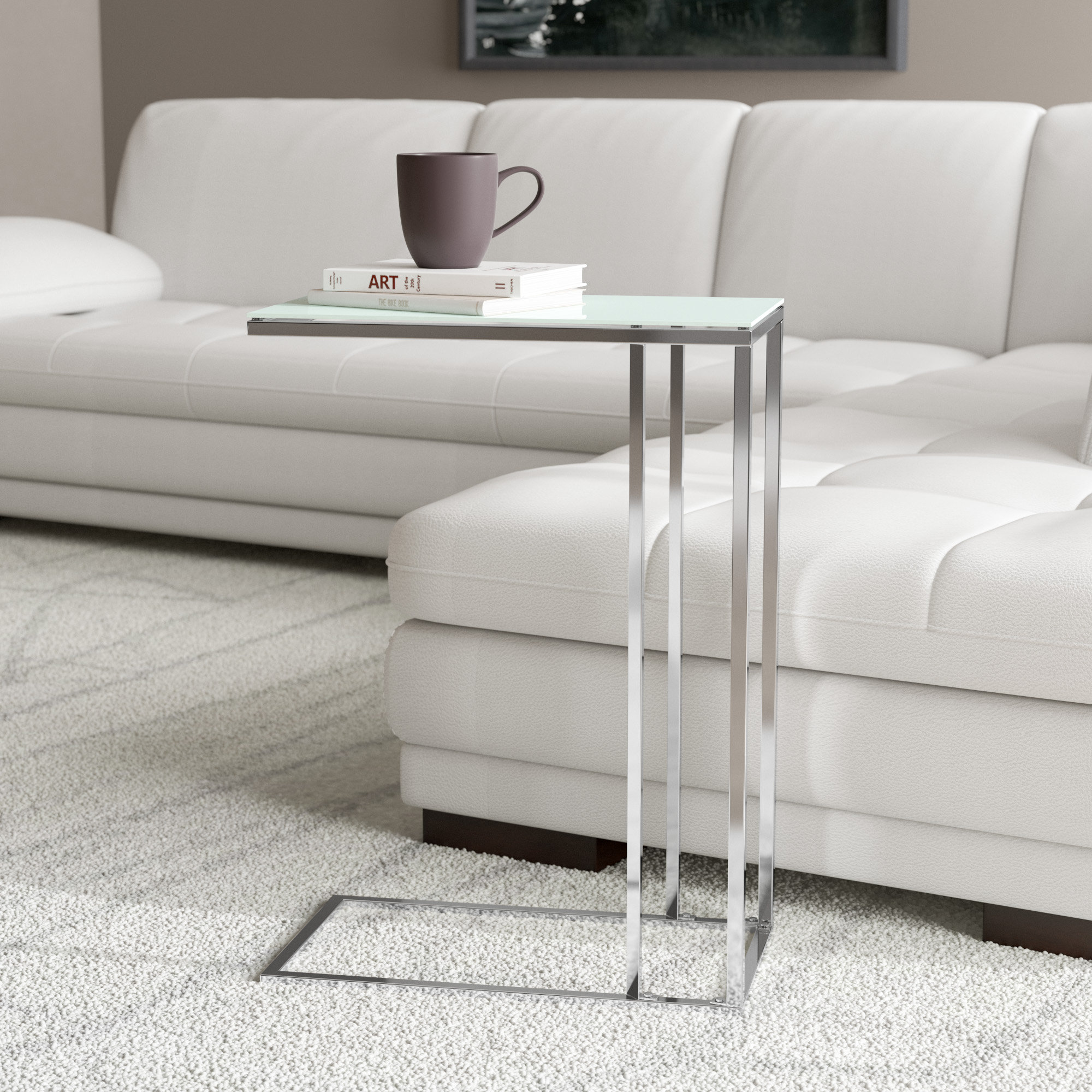Wade Logan Gooding Glass C Table End Table Reviews Wayfair